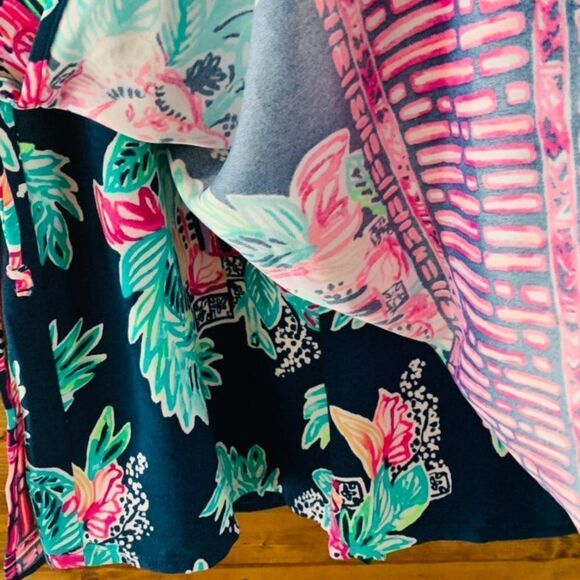 Lilly Pulitzer Donna Inky Navy Elephant Romper Size 00 - Picture 3 of 5